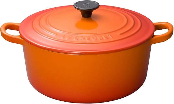 Le Creuset Enameled Cast-Iron 3-1/2-Quart Round French Oven, Flame