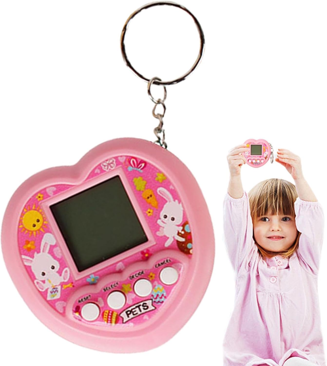 Digital Pet | Virtual Giga Pet Virtual Pet with 168 Pets - Interactive Digital Pets, Handheld Virtual Pet Keychain for Kids and Adults, Indoor Play, Boys Ages 7+