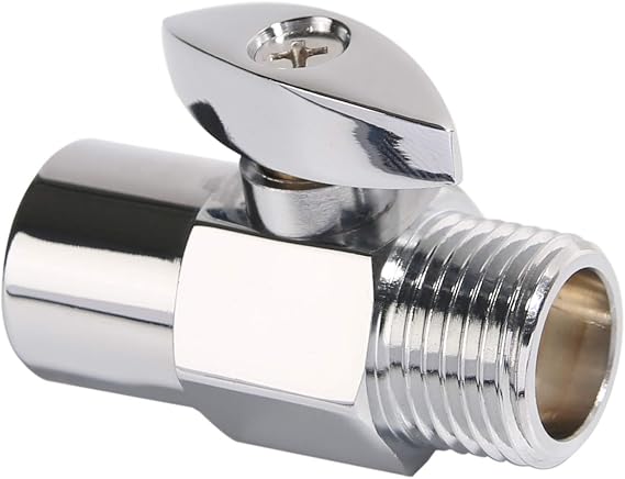 Water Shut Off Valve, Shower Head Water Saver, Shower Head Flow Restrictor, Shower or Garden Water Flow Control Valve 1/2"NPT...