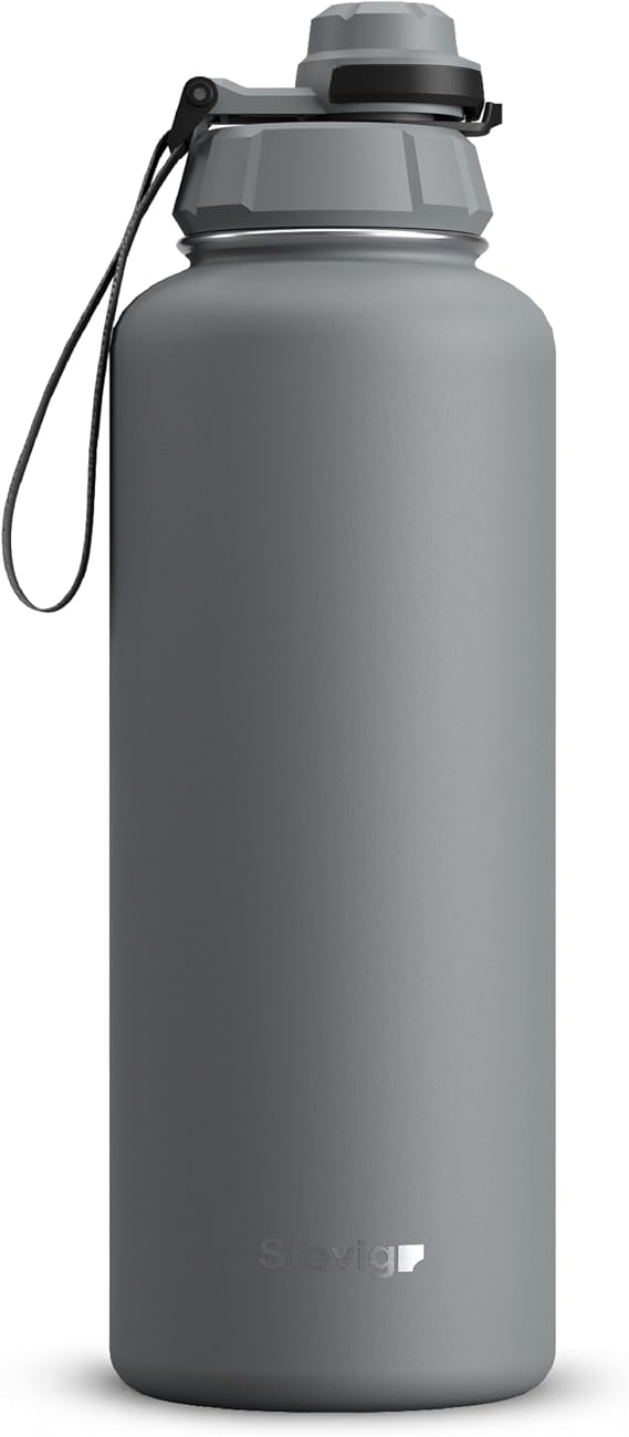 1 Hand Leak-Proof Sızdırmaz Çelik Termos 1500 Mililitre Grey ST-253