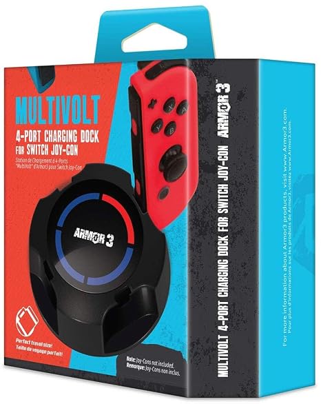 Armor3 "MultiVolt" 4-Port Charging Dock for Joy-Con