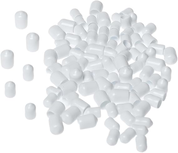 ClosetMaid 75355 Wire Shelf End Caps, 24 Large and 60 Small, 84 Pack, White