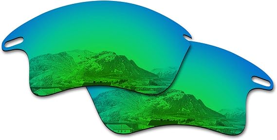 Mirror Polarized Replacement Lenses for Oakley Fast Jacket XL OO9156 Sunglasses - Rich Options