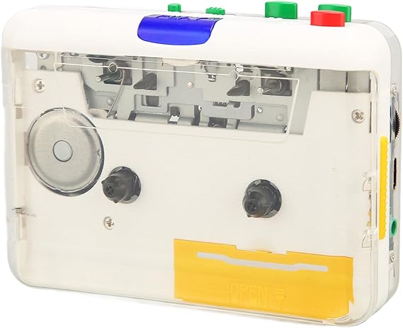 Acogedor Portable Cassette Player with Headphones, Converts old tapes and cassettes to MP3, Capture via USB, Tape to MP3 Converter, Compatible with Windows and OS X
