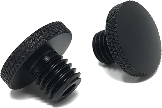 Pair of Billet Aluminum M10 Threaded Motorcycle Motorbike Mirror Blanking Plugs