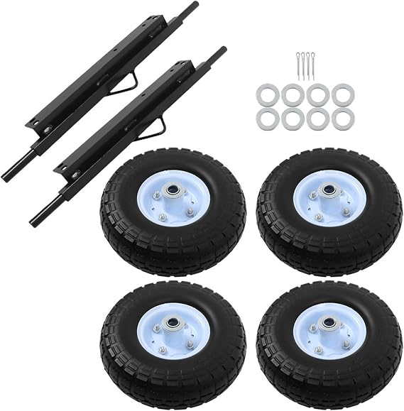 waltyotur Wheel Kit Replacement for Generator EU3000is,All Terrain Solid Tires