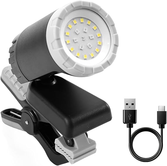 MaxWorks Rechargeable LED Work Light 500 Lumens Portable Shop Light 360 Adjustable with Magnetic Base Clamp Mount & 3 Lighting Modes USB-C Rechargeable 50897