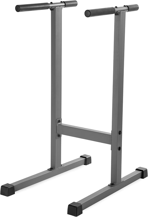 XMARK Dip Station, 500 lb Capacity Dip Stand, Heavy Duty Dip Bars for Chest, Triceps and Core Strength Training, Home Gym Equipment