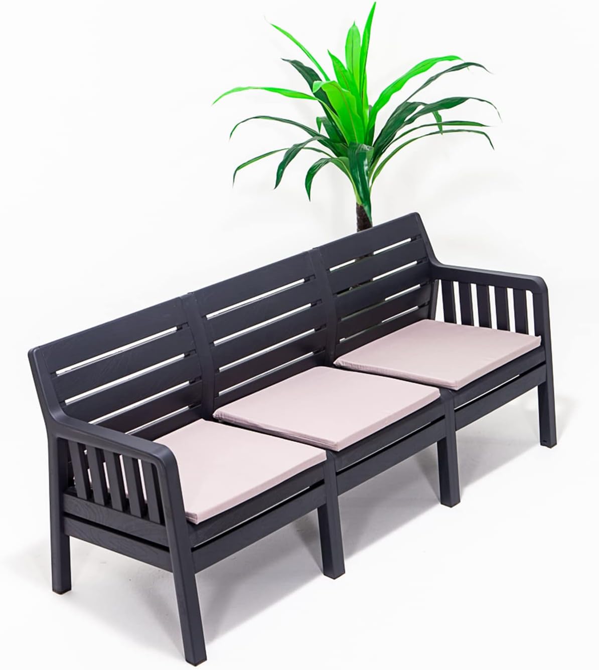 MOBETTO Lara 3-Piece Sofa Balcony & Terrace Garden SofaAnthracite