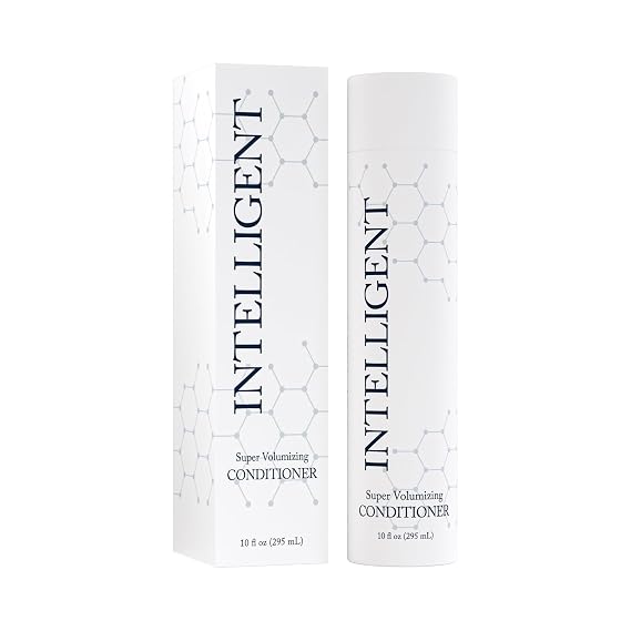 INTELLIGENT Super Volumizing Hair Loss Conditioner - Strengthens Weakened Hair and Maximizes Volume | All Hair Types for Men and Women | 10 fl oz (290 ml)