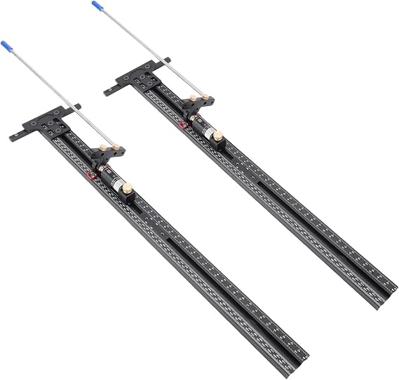 Fixed Guide Rail Bracket Auxiliary Tools Circular Saw Track Set with Aluminum Alloy Parallel Guide System for Accurate Wood Alignment, Fit for Festo, Splicing Track Groove