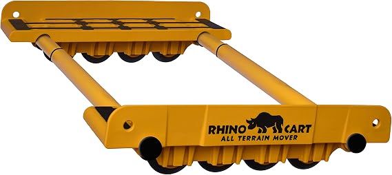 Rhino Cart All Terrain Mover Heavy Duty Appliance Dolly for Building Material Handling & Moving Heavy Furniture with Ease - Expands up to 46 with a 2,000lb Load Rating - Made in USA