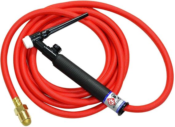 CK26 Air Cooled TIG Torch Kit, Valve, 200A, 12.5', 1-Pc, Super-Flex, CK26V-12-RSF RG