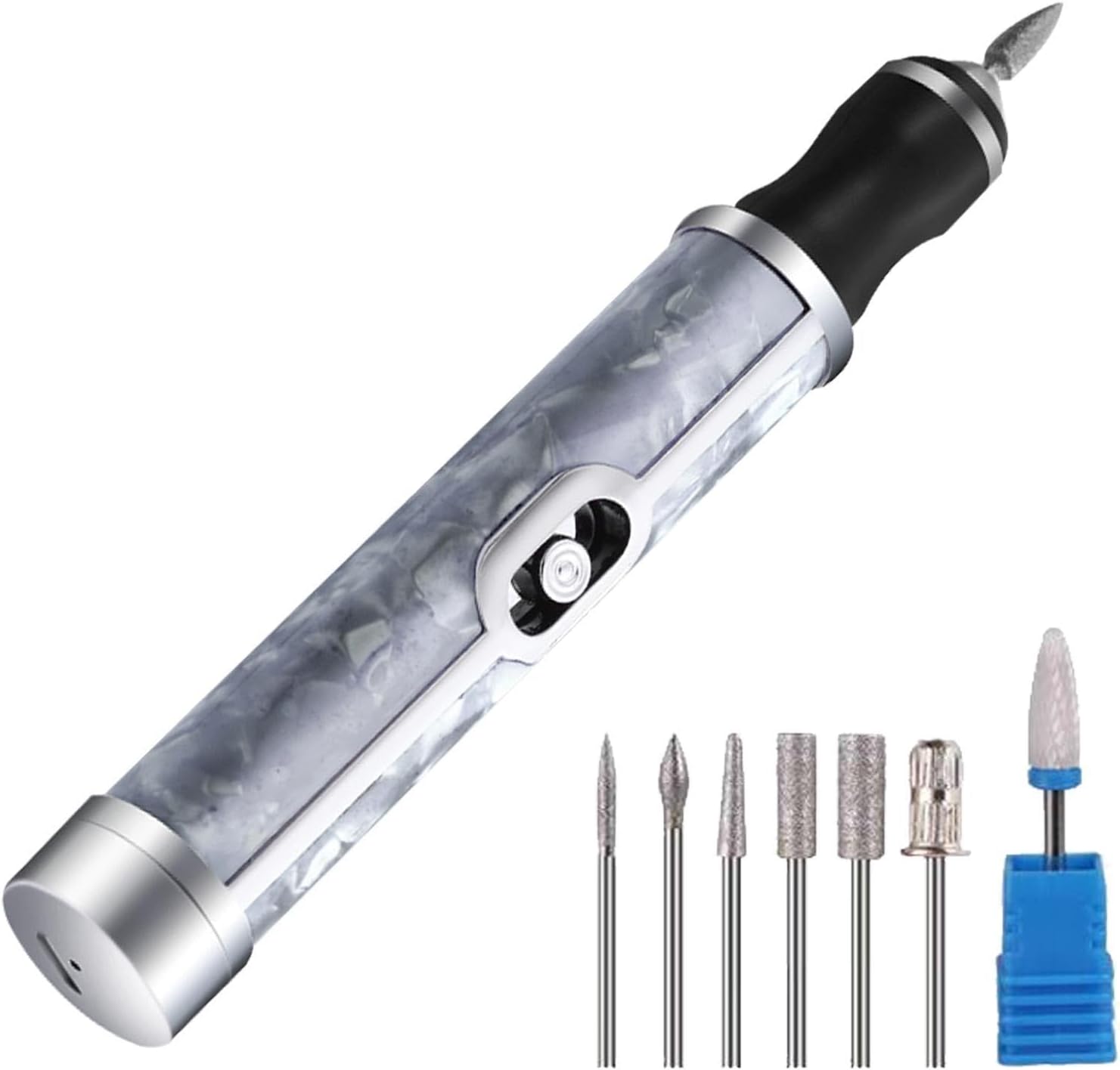 Nail Filer Electric, Toenail Grinder For Thick Toenails Human, Cordless Manicure And Pedicure Set, 4 Speeds Electric Nail File For Thick Toenails, Nail Polishing Nursing Peeling Removing Grinding Edge