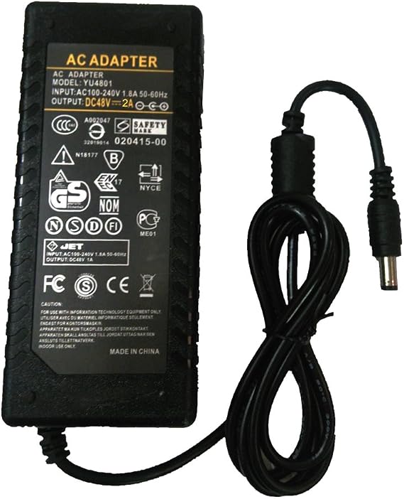 48V 1A 2V 3A AC DC Adapter 48W 96W 144W Switching Power Supply Charger (48V2A)