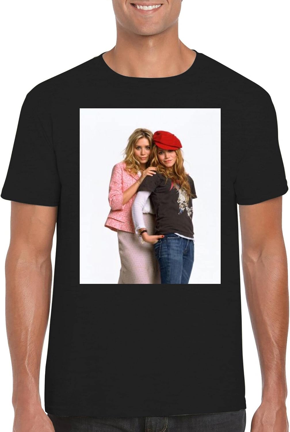 Ashley and Mary-Kate Olsen - Men's Crewneck T-Shirt PDI #PIDP1033755