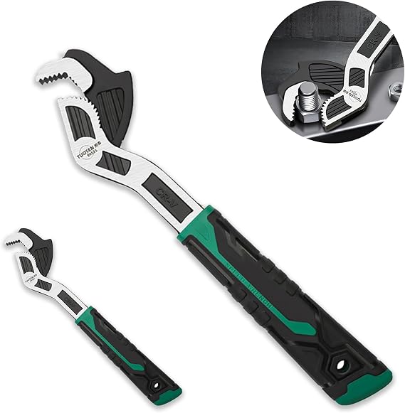 Adjustable Wrenches Multi-function Universal Magic Wrench CR-V Steel,Pipe Wrench Set 6 and 10-Inch 15MM-35MM(2PCS)