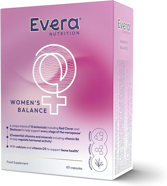 Women’s Balance, 60 Capsules | Supports Menopause, Hormonal Balance & Bone Health | 15 Botanical Extracts incl. Red Clover & Shatavari + 23 Essential Vitamins & Minerals