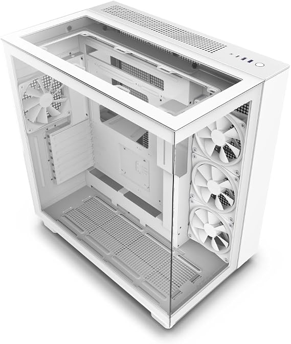NZXT H9 Elite 2-Layer Mid Tower PC Case, Tempered Glass Model White CM-H91EW-01 CS8577