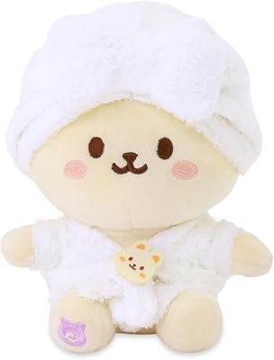 Anirollz Stuffed Animal Plush Toy Spa Sitting Plush Doll Bunniroll in Bath Gown | Soft, Squishy, Warm, Cute, Comfort, Safe | Birthday