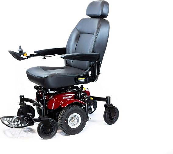 6 Runner Power Chair Color: Red