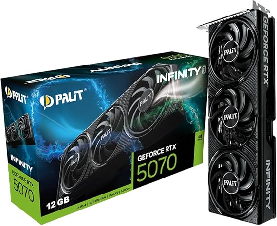 Palit GeForce RTX5070 Infinity 3 12GB 192Bit GDDR7 Graphics Card NE75070019K9-GB2050S