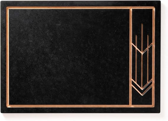 Epicurean Frank Lloyd Wright Medium Cut & Serve Board - Dishwasher Safe Non-Toxic Made in the USA, 13.75" 9.75", Slate/Natural