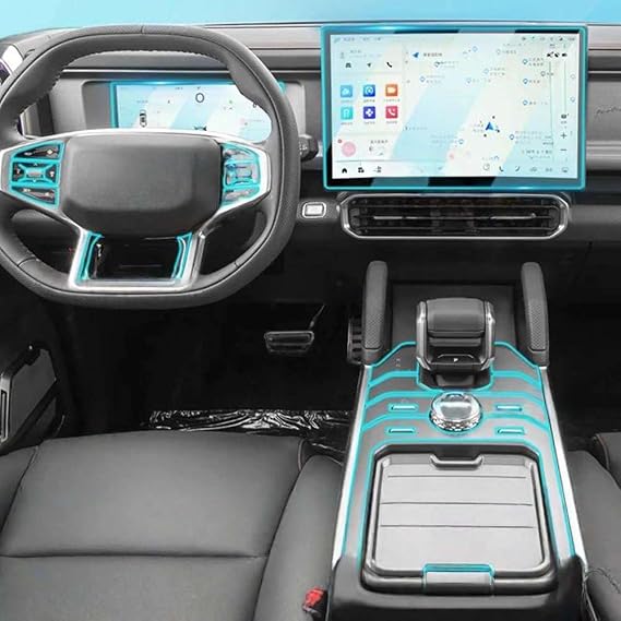 車内パネル傷防止保護カバー、chery Jetour T2 2025用透明tpuフィルムアクセサリー