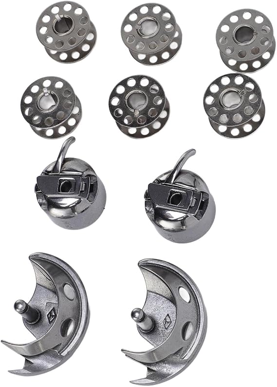 Sewing Machine Accessories Universal Replacement Parts Set with Bobbins Case Shuttle Hook for Home DIY Projects