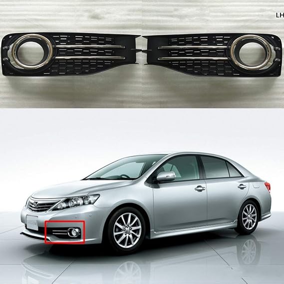 1PCS Car Front Fog Light Lamp Bezel Covers Replacement For Toyota ALLION ZRT260 NZT260 2010-2017 (Right one)