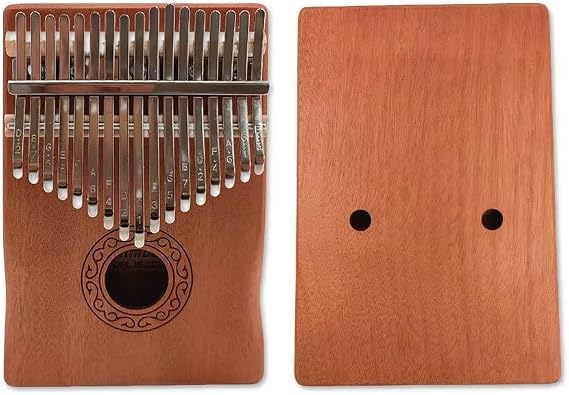 Vetimobato Kalimba 17 Key Thumb Piano, Portable Mahogany Finger Piano with Instruction, Carrying Bag, Tune Hammer, for Beginners & Adults