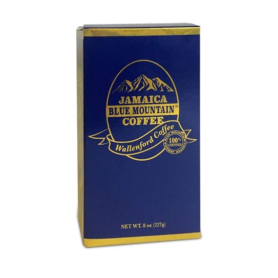 Aroma Ridge Jamaica Blue Mountain Coffee Whole Bean 8oz Gift Box - Medium Roast Fresh Roasted in USA - 100% Pure and Authentic Jamaican Gourmet Coffee with a Smooth Milk Chocolate Finish | Grade 01