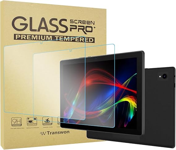 2PCS Tempered Glass Screen Protector for URAO Kids Tablet KT1016 | KT1028 | C10 | MUISOO MUIC1101 | ZOFYWNAS Kids Tablet 10 | Kids-Friendly