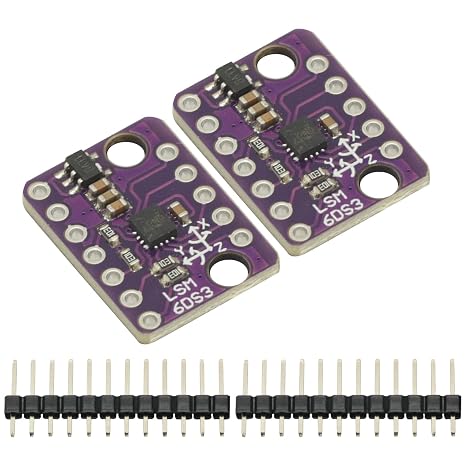 2PCS LSM6DS3 Accelerometer Gyroscope Embedded Digital Temperature Sensor Board Tilt Angle Module SPI IIC I2C Interface Breakout Module