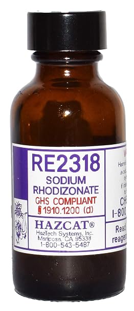 Sodium Rhodizonate - Lead Test Reagent; uses: Gunshot Residue Testing, Lead in Water, Lead in Paint, Lead in Childrens Toys