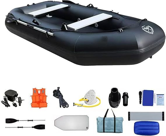 Inflatable Dinghy Fishing Kayak - 1-Person Raft for Aquatic Adventures in Lakes, Rivers, and Sea - Supports up to 148kg