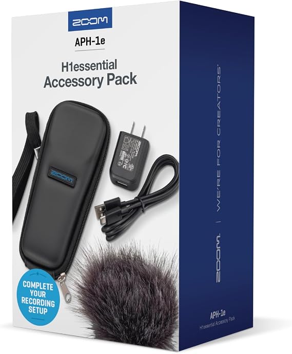 Zoom APH-1e Accessory Pack for H1 Essential with Windscreen, Case & Adapter