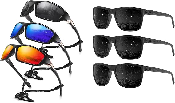 Wrap Around Sports + Mens Polarized Sunglasses, Better in Bundle!
