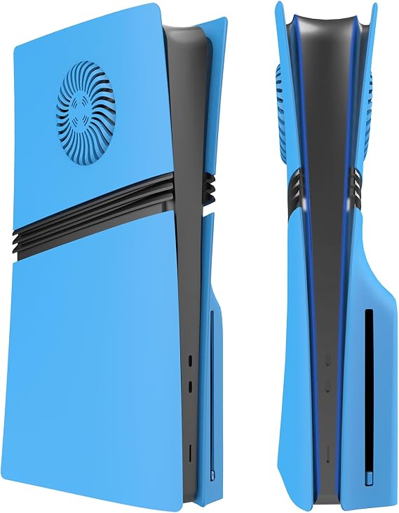 Face Plates Cover Shell with Cooling Vents for PS5 Pro Disc Edition, Matte Faceplates Accessories Compatible with PlayStation 5 Pro Console Protective Replacement Panels (Starlight Blue)