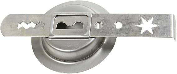 Tredoni #8 Biscuit Bar Attachment for Meat Grinder, 4-Patterns (No.8) | Stainless Steel Dough Press Attachment for Meat Mincers Size No.8 with 4 Patterns to Shape Cookies/Churros