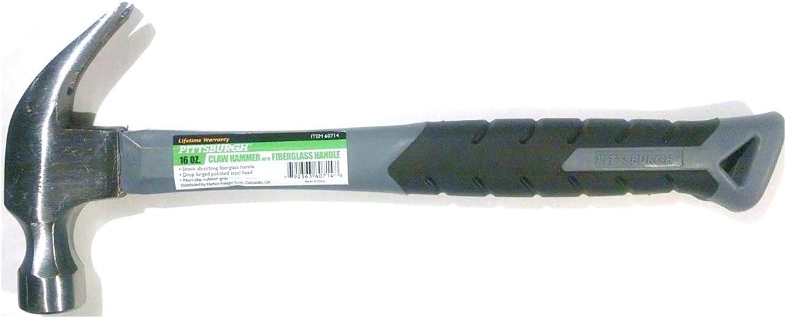 16 oz. Claw Hammer with Fiberglass Handle