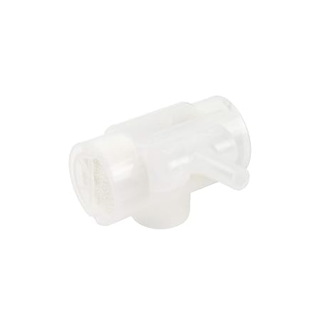 Dynarex Resp-02 Trach HME 1500 T-Shape Tracheostomy Heat Moisture Exchanger with Swivel O2 Port, 50 Count