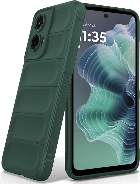 Silicone Case for Motorola Moto G35, Green