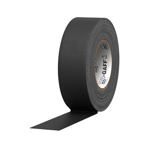 Pro Gaffer Gaffers Tape, 2 in x 55 yd, Black