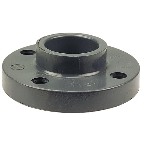 NIBCO Fig No U4551-H, 1 in. PVC Socket Flange S, PVC Schedule 80, One-Piece Solid Design, Solvent Weld
