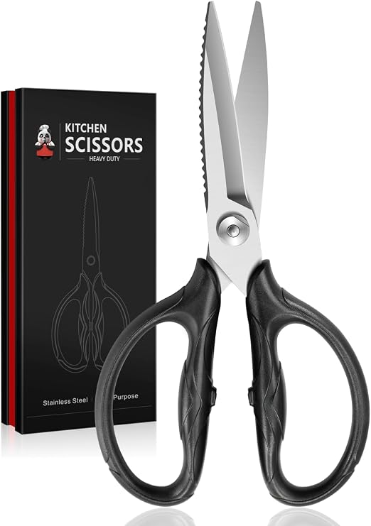 SHAN ZU 8.4" Heavy Duty Kitchen Scissors - All Purpose Japanese Shears