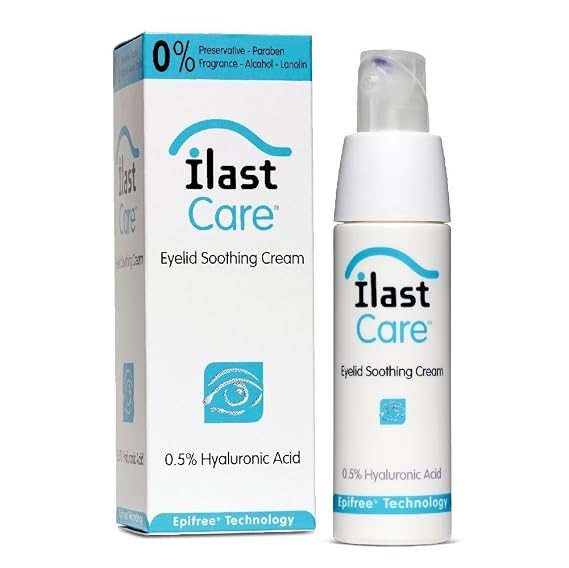 Ilast Care 30 mL Eyelid Soothing Cream, Preservative-Free, Fragrance-Free