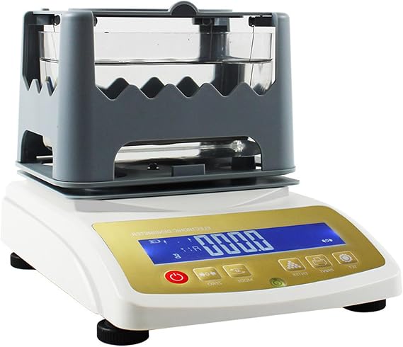 Gold Purity Testing Machine,Precious Metal Densimeter Density,Gold Silver K Gold Palladium and Platinum Authenticity Tester,Gold Purity Tester (1200K)