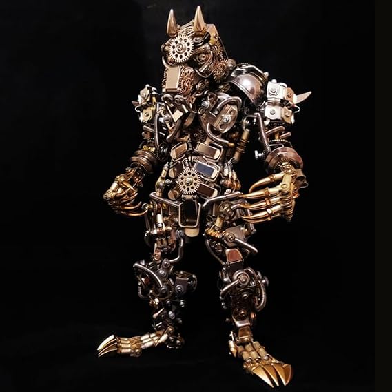 Metalkitor 3D Metal Puzzles for Adults, Wolf Man Model Kit - Executive Desk Ornament - Steampunk DIY Crafts - Assembly Brain Teaser - Perfect Room Decor and Gift Choice, 2300+ PCS