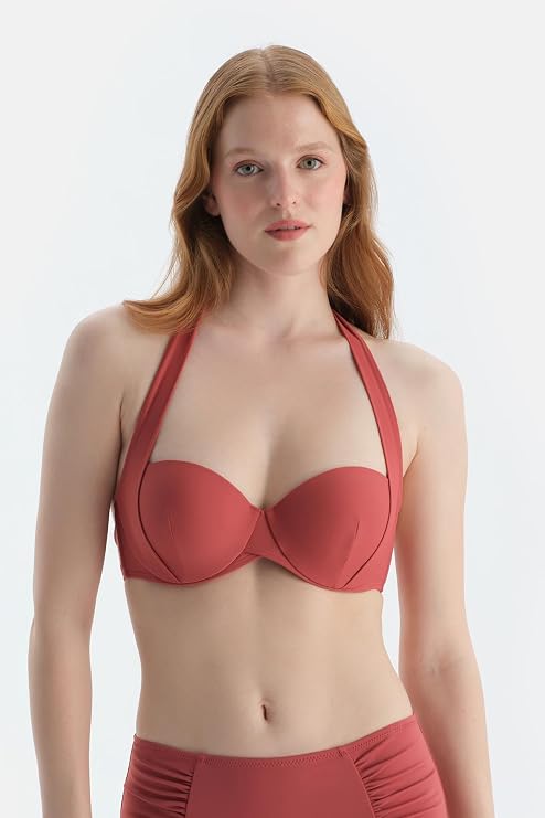 Dagi Straplez Bikini Üst Kiremit